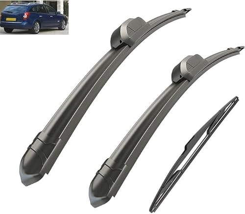 michengxxx Wiper Blade Set for Renault Laguna 2 Estate Combi 2001-2007 24" 20" 14", Aerodynamic All-Climate Front and Rear Windshield Replacement