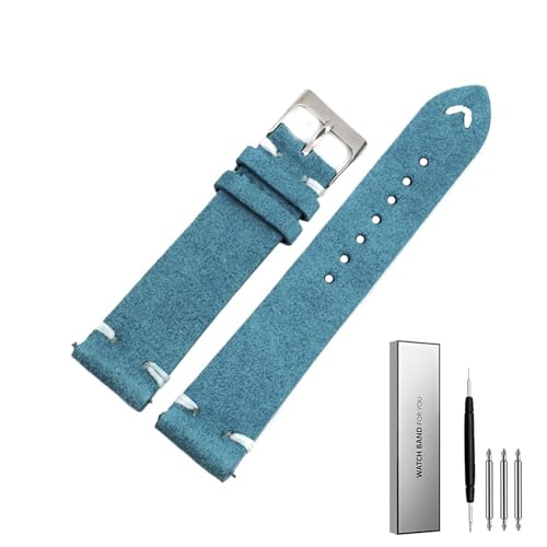 Bande de montre en cuir vintage 18mm 20mm 22mm 24mm bracelet fait main