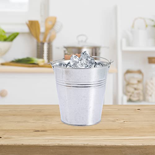 Zerodeko 6Pcs Small Metal Bucket Ice Bucket Milk Can French Fries Holder Snack Candy Nut Storage Bucket Mini Tin Pails For Party Favors #TOP4
