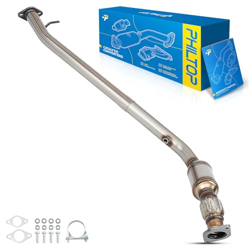 PHILTOP Center Catalytic Converter Kit Compatible with Chevrolet, Buick, Saturn 2007-2008 Uplander 3.9L, 2007 Terraza 3.9L, 2007 Relay 3.9L Replace# 55620, 643029, 50523, 25817493, 1pc (EPA Compliant)