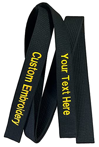 Bonmaster Customized Embroidery Black Belt - Karate Black Belt, Martial Arts cover