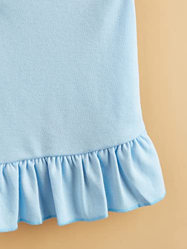 Qwinee Cute Cat Dress Ruffle Trim Dog Vest Dress Soft Warm Tutu Skirt Dog Wedding Party Birthday Dress For Small Medium Dogs Pupy Kitten Blue S #TOP4