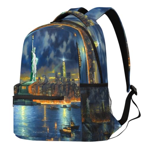 Sac à dos paysage de New York large pour ordinateur portable voyage et école