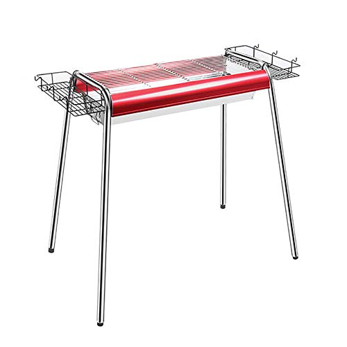Tragbarer Grill, Klappbarer Holzkohlegrilltisch, Kleine Grillplatte Für Den Außenbereich, Edelstahlgrill Für Den Picknickgarten Camping