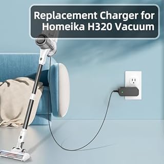Charger for Homeika Cordless Vacuum Cleaner H320 Power Cord Replacement 26.5V Adapter for Homeika H 320 Powerful Suction Vacuum Power Supply