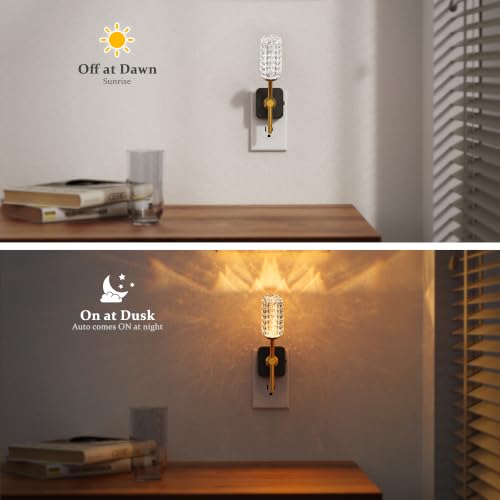 Image of JandCase Night Light, Night Lights Plug into Wall Acrylic Flower Nightlight