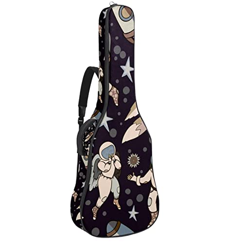 Sac à dos guitare imperméable motif vache pour transporter votre musique au sec