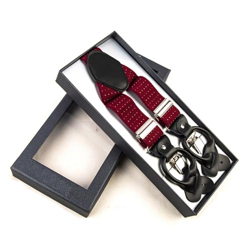 Tirantes resistentes de 3,5 cm con clips exteriores para pantalones de adultos
