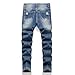 Anbreuinron Boy's Skinny Fit Ripped Destroyed Distressed Fashion Denim Jeans Pants,Blue199-1,14