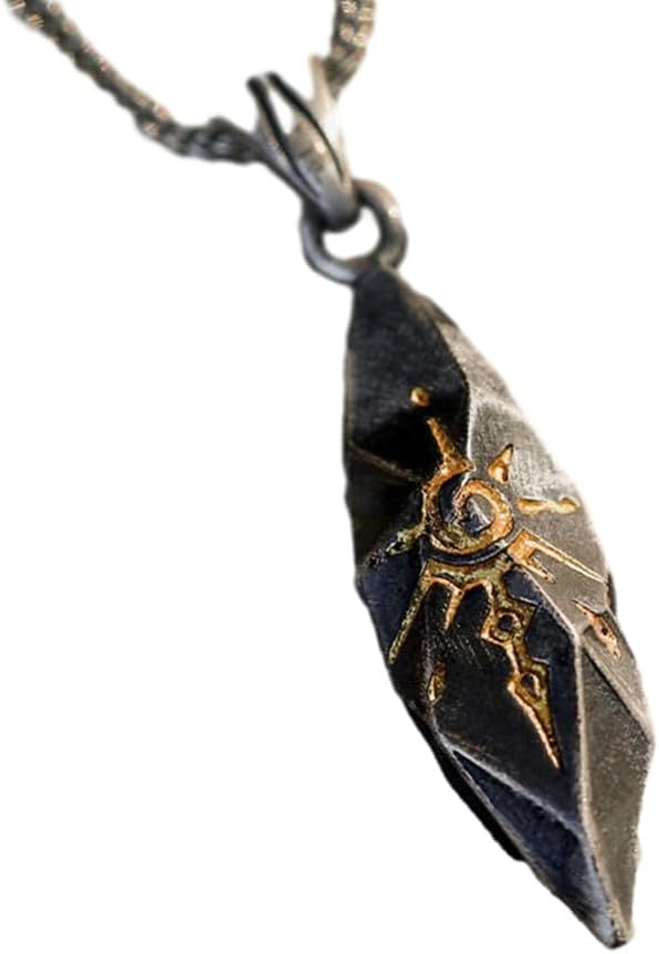 Simple Wishing Stone Pendant Necklace Clavicle Chain Adjustable Sweater Chain Vintage Collar Necklace Fashion Jewelry