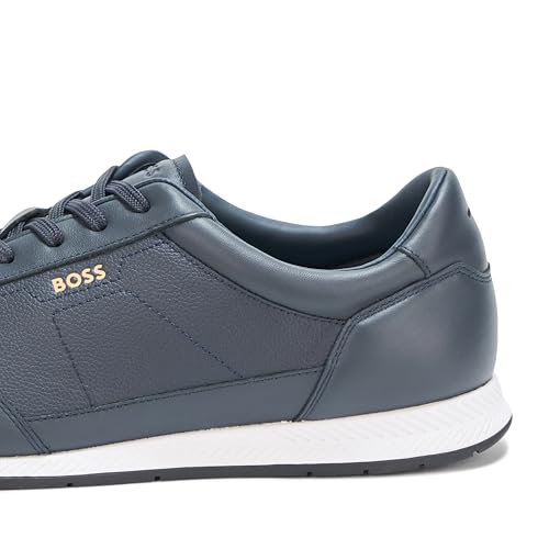 Image of BOSS Men's Titanium Low Profile Leather Sneaker