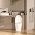 Sarlai One Piece Toilet - Bathroom Toilet Comfort Height Dual Flush Elongated White Ceramic Modern Bathroom One Piece Toilet with Soft Seat, 12" Rough - In, Wax Ring Included