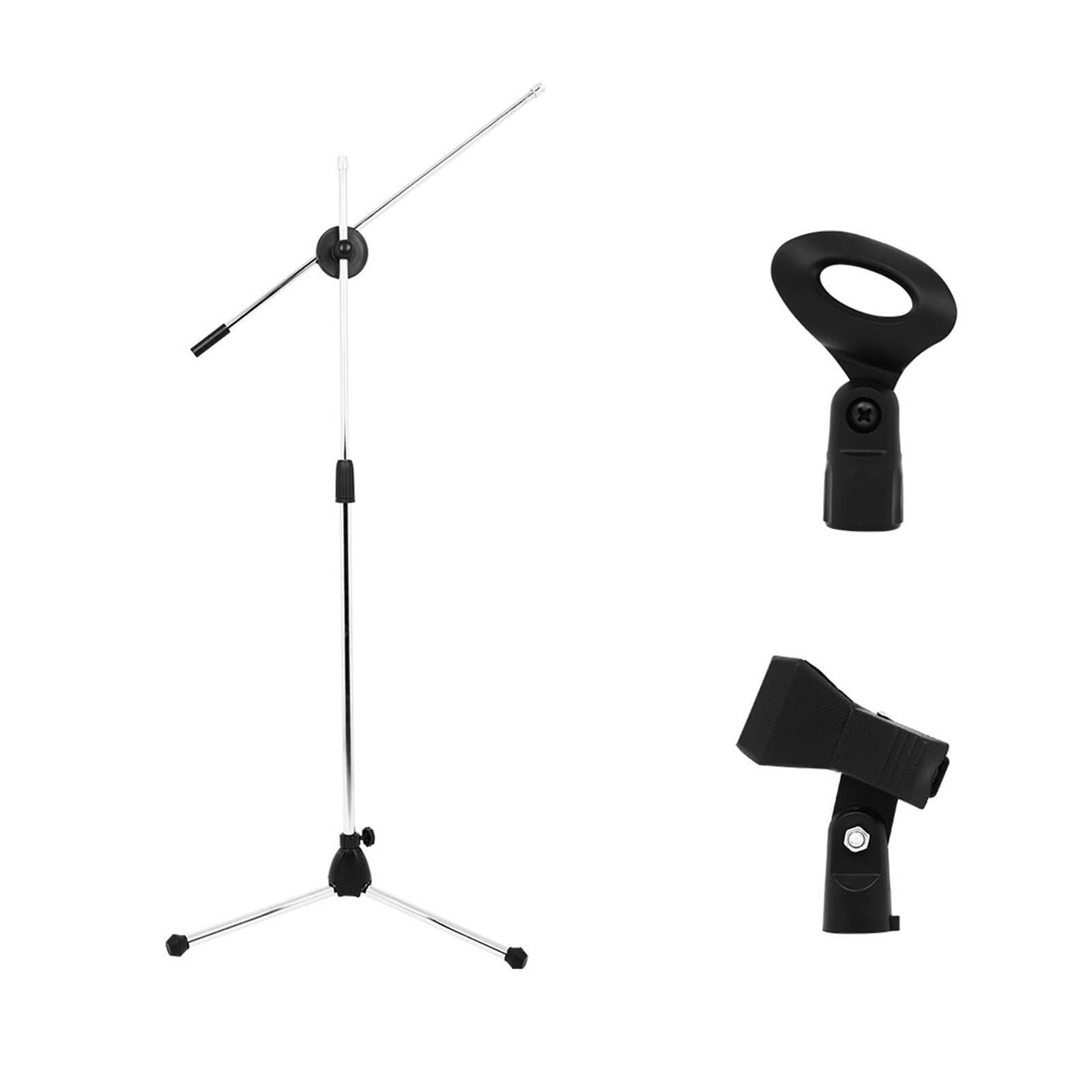 Supporto per microfono regolabile per studio audio Podcast. La | robusta garantisce una stabilità eccezionale. Essenziale per qualsiasi registrazione. Supporto per microfono con treppiede e