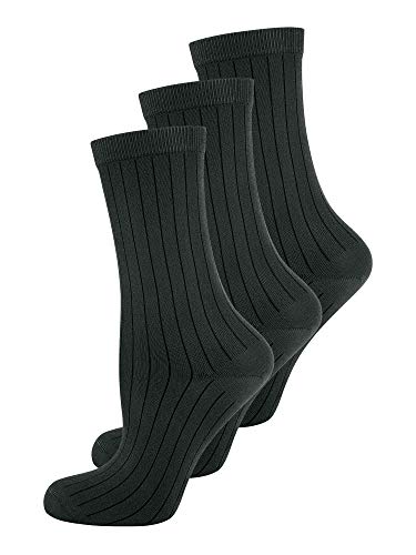 Preisvergleich Produktbild ELBEO Damensocke Fashion Ribs - schwarz - Größe 39-42