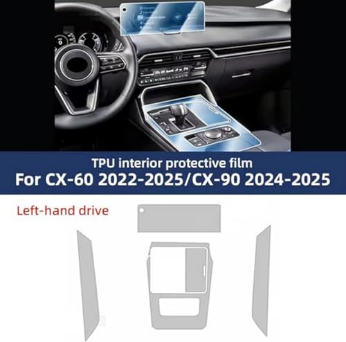Lámina PPF transparente de TPU para Mazda CX-90: Protección interior premium 3
