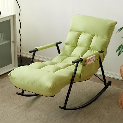 Mecedora Moderna de Interior, Elegante sofá Deslizante con cojín Acolchado, Dormitorio y la Sala de Estar, cómoda butaca para Relajarse (Color:)