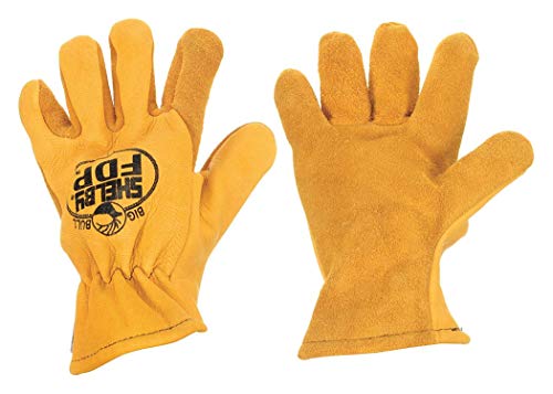 Shelby Firefighters Gloves L Lthr PR