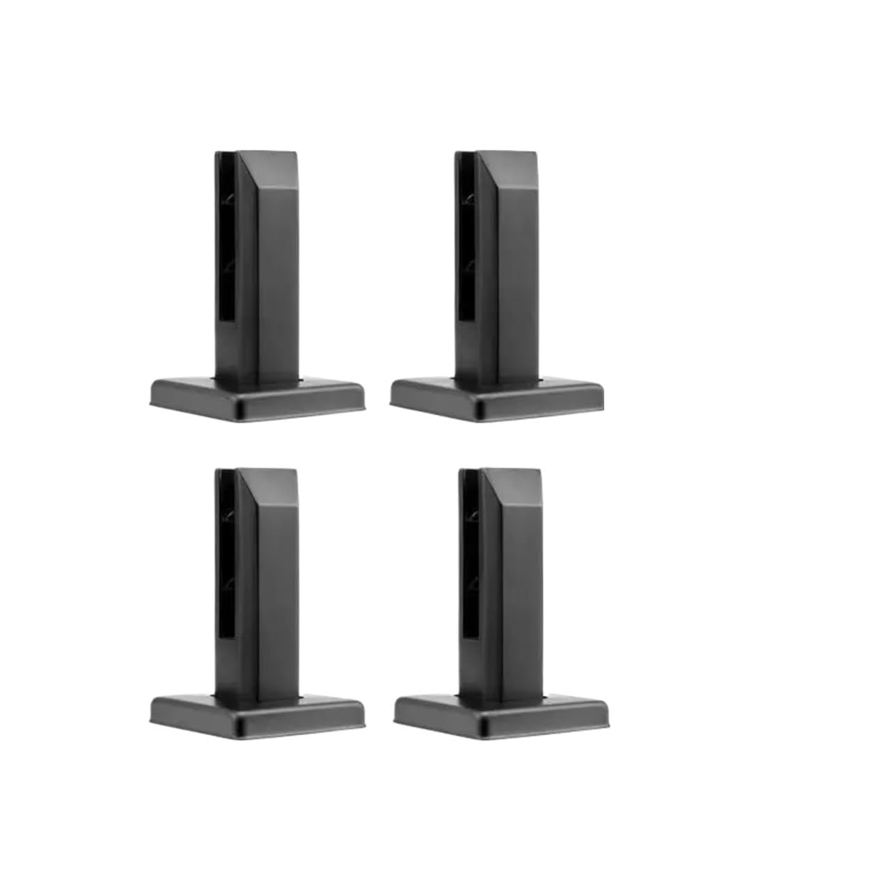 Yilwpv One Color 4 Pcs Glass Clamp Square Railing Bracket