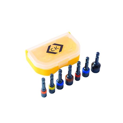C.K T4514 Magnet-Steckschlüsselsatz, 7-teilig