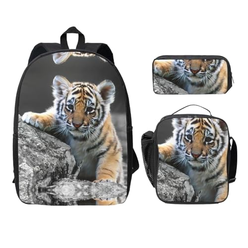 Sac à dos imprimé tigre EdWal pour ranger toutes les fournitures d'école secondaire sans effort