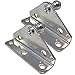 PerfectScore 10MM Ball Stud Angled Lift Support Bracket - Zinc Plated 10 Gauge Steel – Lift Support Bracket for Gas Spring/Prop/Strut - Pack of 2