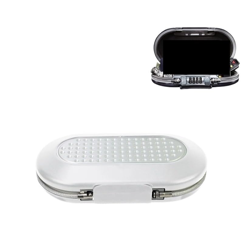 Coffre-fort, Serrure à combinaison personnelle Portable, coffre-fort for stockage de bijoux et téléphones portables(blanc)