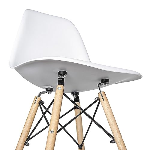 Cadeira Charles Eames Eiffel Dkr Wood - Design - Preta