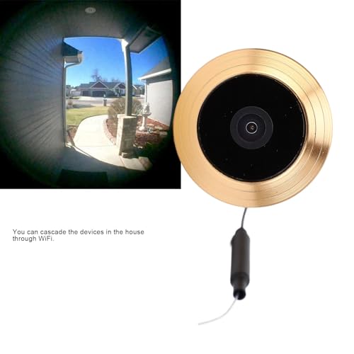 Cámara Mirilla Inteligente para Puerta, Cámara Ocular 1080P HD con Detección Nocturna y Movimiento, Ángulo Amplio de 220°, para Seguridad en el Hogar (32GB) miniatura 5
