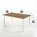 ZINUS Farmhouse Large Dining Table, White