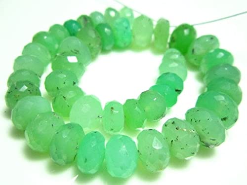 Chrysoprase facettée AA perles de qualité pour éviter les pierres ternes - 3