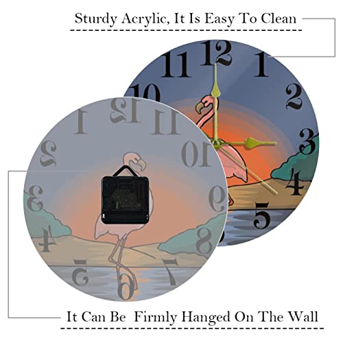 Horloge murale silencieuse cadeau déco oiseau sauvage - 4