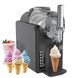 Soft-Serve-Maschine 68 oz Slushy Maker No Ice Self Clean 5 Modi Einstellbare Textur Kompakter Gefrorener Getränkespender für Home Partys Familientreffen Weiß