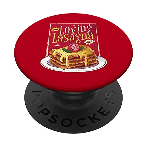 Lasaña Food Gifts Italian Lasaña Lasaña vegetariana PopSockets PopGrip Intercambiable