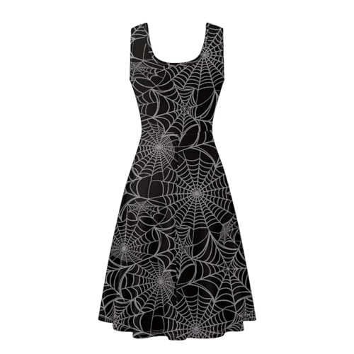 Image of Renewold Women's Sleeveless Tank Dress with Pockets, Casual Scoop Neck A-Line Sundress for Summer, Travel and Vacation