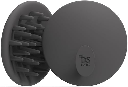 DS Labs - Cepillo revitalizante para el cuero cabelludo, champú masajeador de silicona para un cuero cabelludo más limpio, fresco y con sensación,