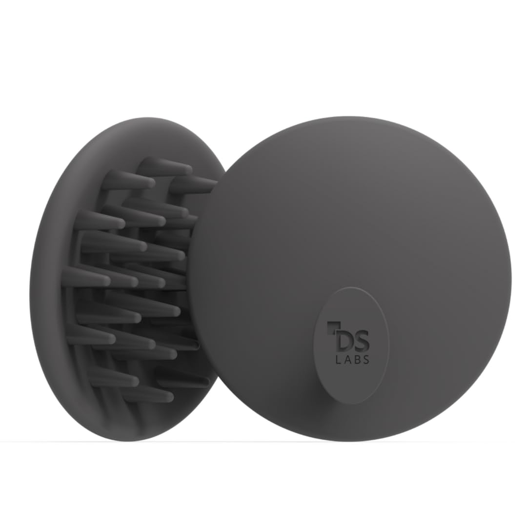 DS Labs Revitalizing Scalp Brush - Silicone Shampoo Massager for a Cleaner, Fresher, Feeling Scalp, Lifts Build Up & Boosts Lather, Ergonomic, Water Resistant, for All Hair Types
