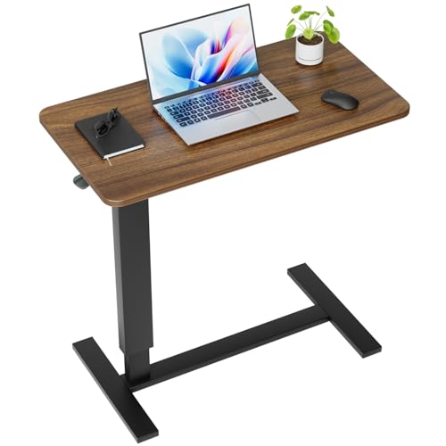 NIUTN Overbed Bedside Table with Wheels, Adjustable Hospital Over Bed Table, Rolling Laptop Table,...