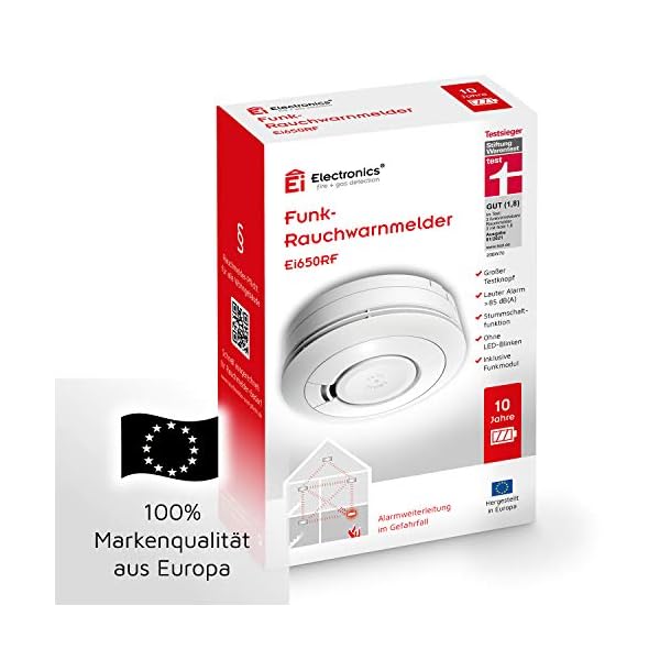 Ei Electronics Ei650RF Funkrauchmelder (mit 10-Jahres-Batterie, Testsieger Stiftung Warentest, 1 Stück) & Ei208D CO… – Bild 7