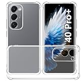 USTIYA Case for Tecno Spark 40 Pro+ Plus 5G Clear TPU Four Corners Military-Grade Protection Cover Transparent Soft funda