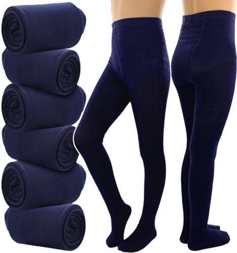 ToBeInStyle Girl’s Pack of 6 Classic Pull-On Assorted Warm Winter Tights