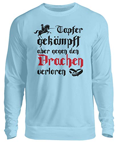 JGA Pull unisexe Tapfer bleu taille Small pour enterrement de vie de garçon