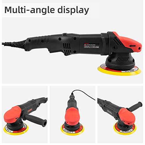 Canfix 5 Inch Dual Action Random Orbital Car Polisher With 9Pcs Detailing Kit Included Polishing Compounds #TOP7