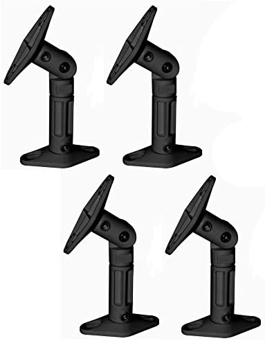MaxLLTo 4 Pack Lot - Black Universal Wall or Ceiling Speaker Mounts Brackets fits Bose