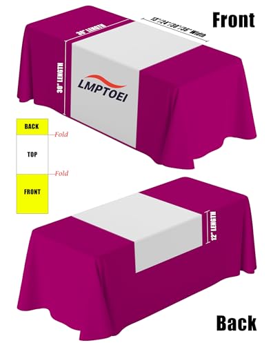 Custom Table Runner, Personalized Banner Tablecloth Customized Business Logo and Text for Vendors Events, Trade Show, Birthday, Party, Holiday Decorate (13\"x72\") - Thumbnail 2