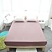 VM VOUGEMARKET 100% Cotton Rose Pink Fitted Sheet Full Queen with 15" Deep Pocket (Without Pillowcases),Single Blush Fitted Bottom Sheet,Breathable, Durable and Comfortable-Queen,Blush