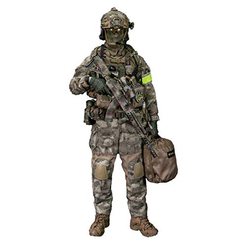 Soldier Action Figures, 1/6 Scale 12inch Army Military Russian Federation SSO Special Troops Soldier Models Kits Toy with 14 Moveable Joints for Boys and Men