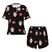 Bulk Custom Short Pajama Set with Face Personalized Custom Popular Personalized Short Pajamas Gifts Fashion Pet Face Pajamas Customizable Face Pjs Set Medium