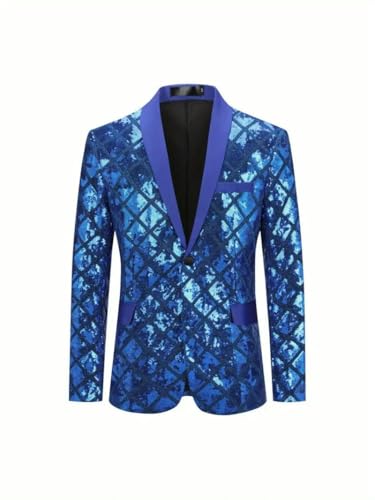 Blazer décontracté à paillettes homme pour oser briller en soirée