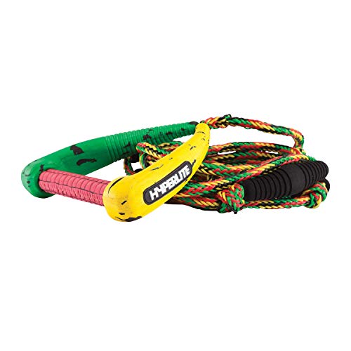 Hyperlite Pro Surf Rope W/Handle Sz 25Ft Rasta #TOP28