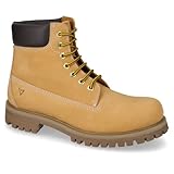 valleverde uomo inglese  Valleverde 360850 Scarponcini Casual Uomo Nubuk Ocra Tacco Grosso 3Cm Suola Gomma Gambale Caviglia